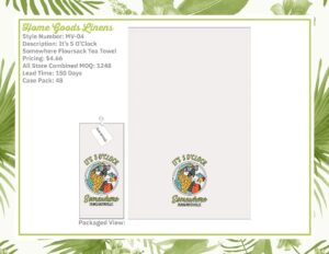 It's 5 O'Clock Somewhere Floursack Tea Towel