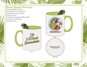 It's 5 O'Clock Somewhere Parrot Mug