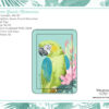 Green Parrot Melamine Trinket Tray