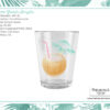 Fun Watercolor Coconut Acrylic Glass
